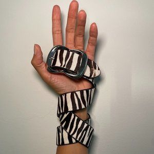 Genuine Calf Hair And Genuine leather White House Black Market belt